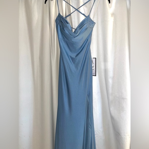 Satin Macys Long Blue Dress Macy's Dresses Long Light Blue Satin Dress Size Never Worn Satin Macys Long Blue Dress Macy's Dresses Long Light Blue Satin Dress Size Never Worn